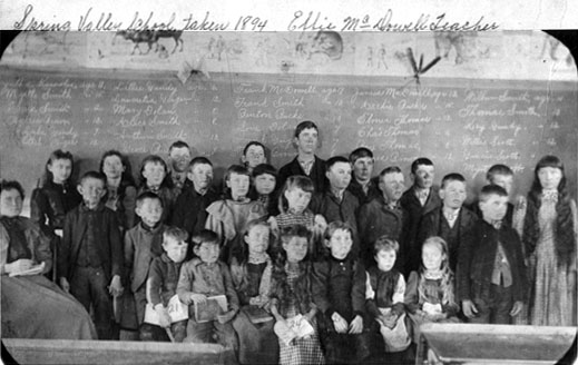 Inside Spring Valley School - 1894